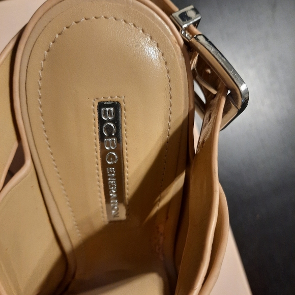 SOLD BCBG ankle wrap Sandals - Picture 3 of 4